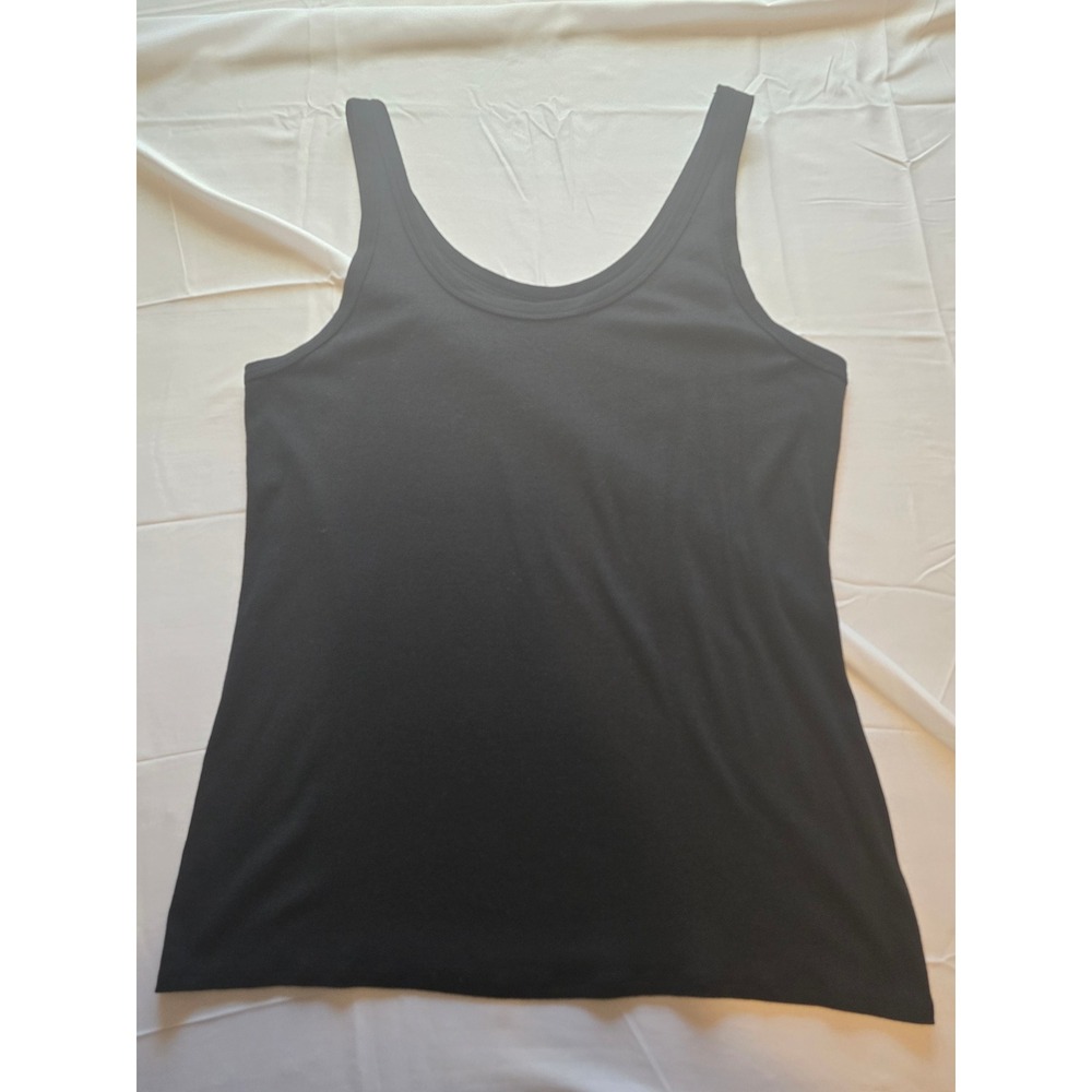 Time and Tru Womens Tank‎ Top Sleeveless Basic Stretch XX-Large 2XL Black